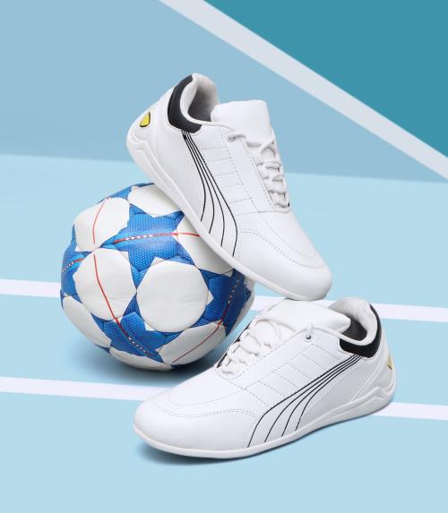 Groofer Synthetc White Sneaker for Men || Comfortable|| Pum Shoe