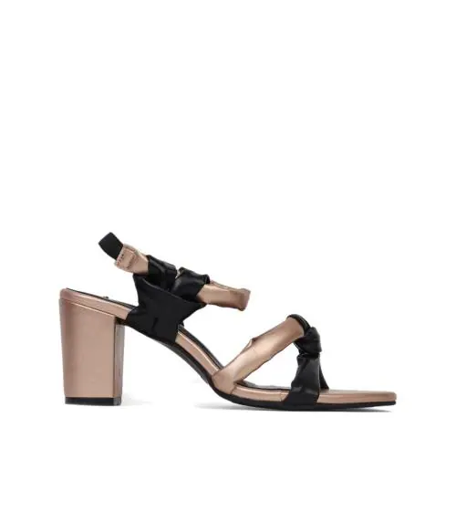 Elle Women's Gold Block Heels