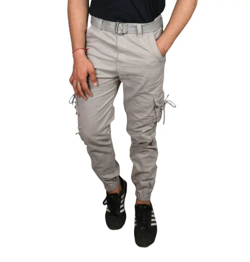 SSoShHub Men's Cotton Regular Fit Cargo Pants