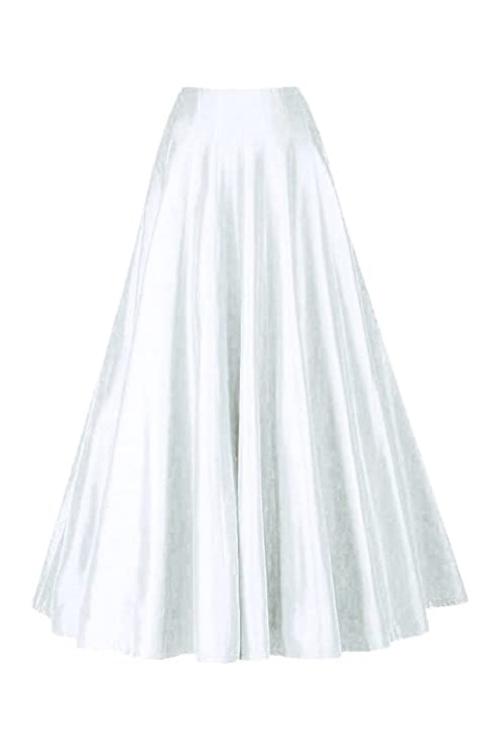 Radhika 'n' Dhaanya creation Long ghera kali skirt white