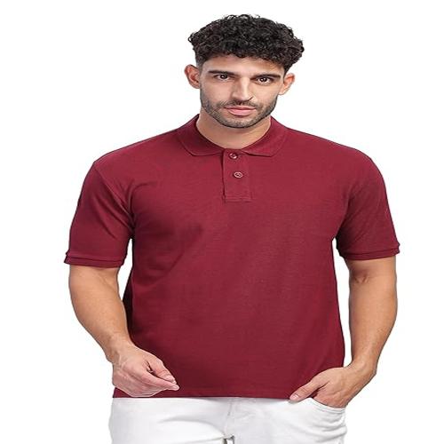 YOK Pure Cotton Polo T Shirts for Men