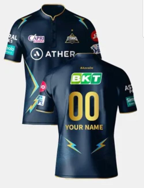 Galactik Gujarat Lions IPL Fan jersey t shirt for men- L