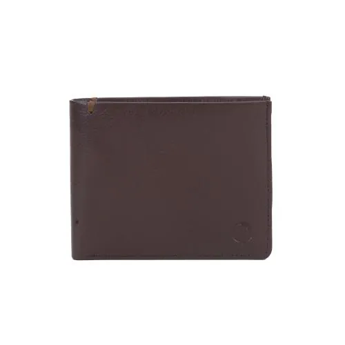 Rustic Leather Hide & Seek Wallet for Men Brown