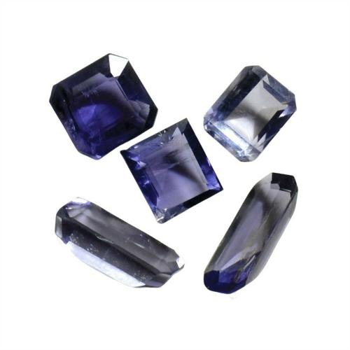 55Carat Natural Iolite at Wholesale Rate Fine Quality 2.25 Ratti 2.04 Carat Rectangle Shape Kaka Nili Loose Gemstone