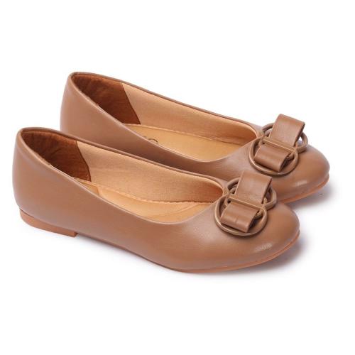 BIG BIRD Beige Bow Synthetic Leather Bellies for Women Stylish Trendy Footwear|SHOES|SHOE|WOMEN SHOES|BELLY|BELLIES|WINTER SHOES|FORMAL SHOES