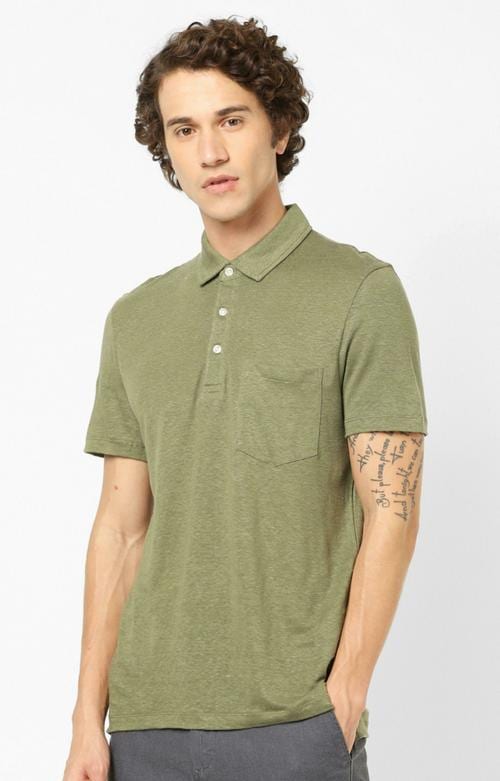 Celio Green Regular Fit Polo T-shirt