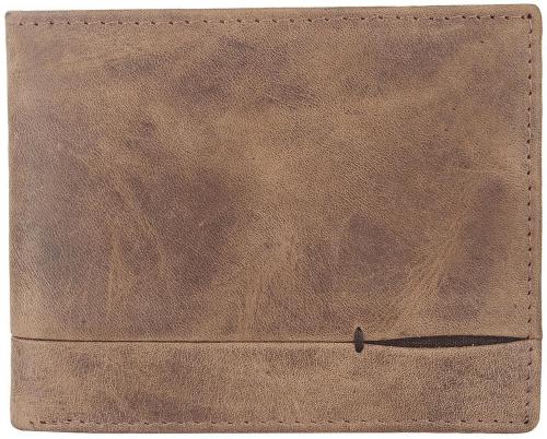 Leather Complex Men Brown Rfid Wallet