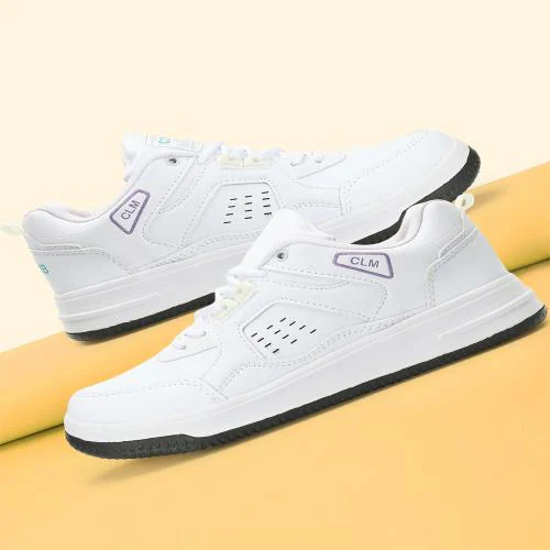 CLYMB Men's Jasper White Flynet Lace's Up Walking/Outdoor/Gym & Traning/Running Sports Shoes