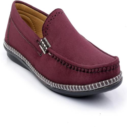 Brown Fox Loafers For Men (Maroon)