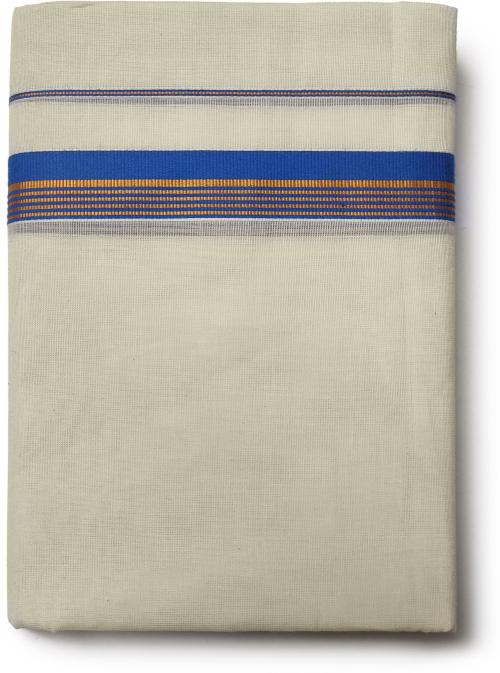 VAIRAVAA TEX Fabrics Men Blue Solid Pure Cotton Dhoti