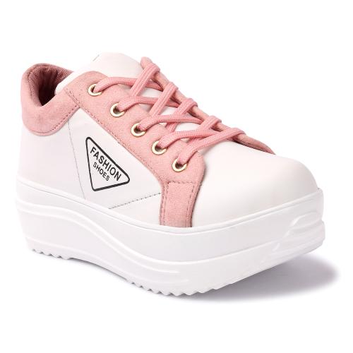 Vendoz Women White Casual Shoes