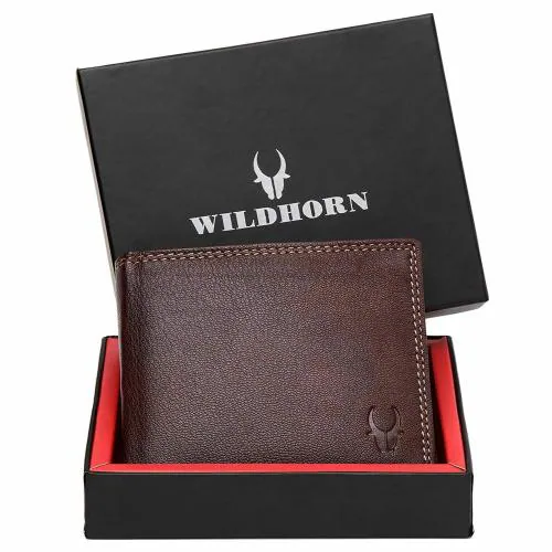Buy WILDHORN Wildhorn India Bombay Brown Leather Men's Wallet (699701) Online at Best Prices in