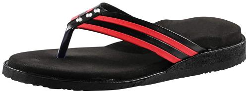 DOCTOR CHOICE Women Orthopedic and Diabetic Slip-On Slipper (Black) - 8 UK