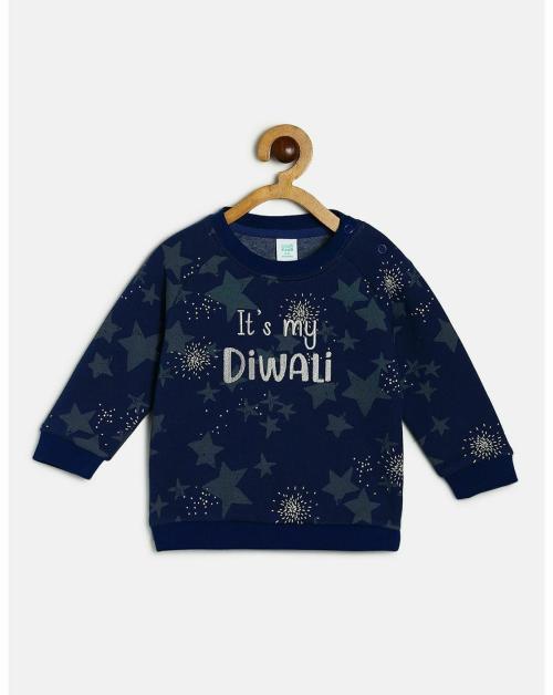 MINI KLUB Baby Girls Marshmallow Cotton Sweat Shirt