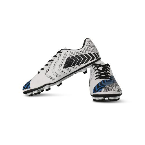 Vector X Men's Gravity Football Shoe/Studds (White-Blue)