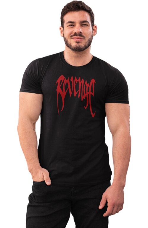 Black - Small Red Revenge XXXTentacion T shirt For Men