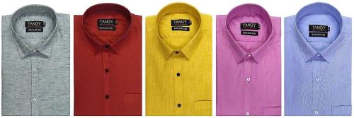 TANGY Mens Multicolor (pack of 5) Casual Shirts, XXL