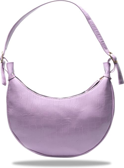 Buy DONICY Purple PU Hobo Handbag 1.5 L Online at Best Prices in India ...