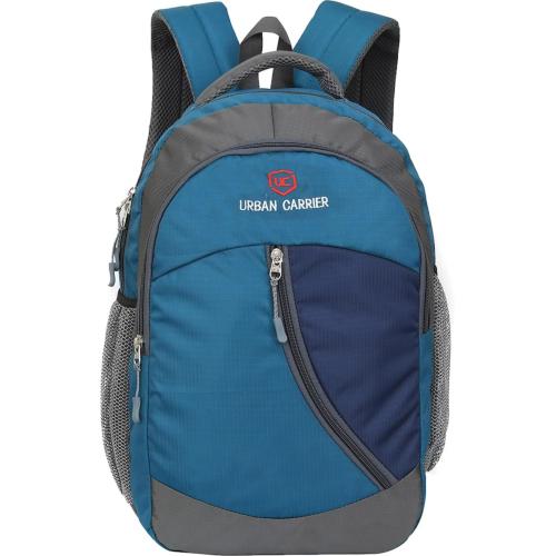 Urban Carrier Blue, Grey Polyester Laptop Backpack, 45 L|Laptop Bag|College Backpack|School Bag