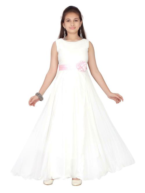 Aarika Girls Cream Colour GOWN