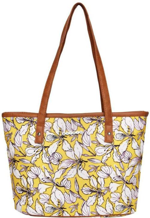 Astrid Womens Yellow Tote Bag