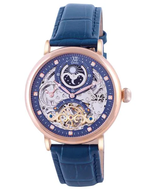 DIOLLO Analog Mechanical Movement Luxury Automatic Men's Watch Blue