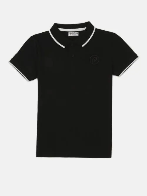 Buy Pipin Boys Black Printed Pure Cotton T Shirt (1213 Years) Online at Best Prices in India
