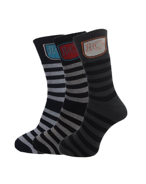 Buy DOLLAR Men's Multicolor Solid Cotton Blend Pack of 3 Fulllength