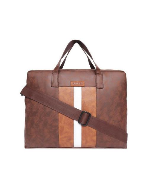 ASTRID Mens laptop/office Bag Waterproof Messenger Bag (Brown, 10 L)