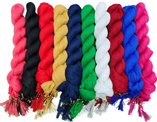 VASTRABAZAAR LYCRA BLEND DUPATTAS PACK OF 10