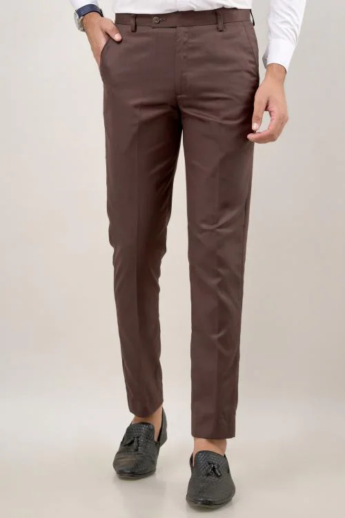 VX9 Coffee Formal Trouser Pants For Men's-34