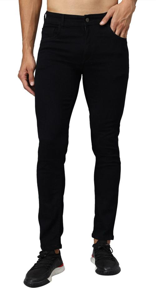 VYESH Men Black Jeans (34) - PLAIN