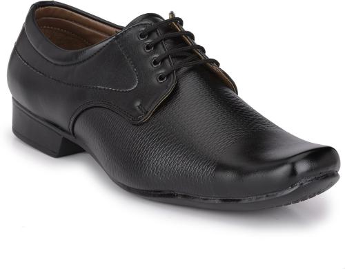 John Karsun Men Black Formal Shoes
