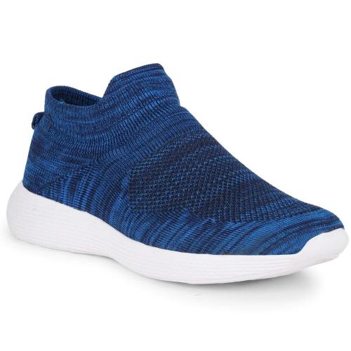 BOTINOK Men's Blue Running Mesh Slip-On Sports Shoes 6