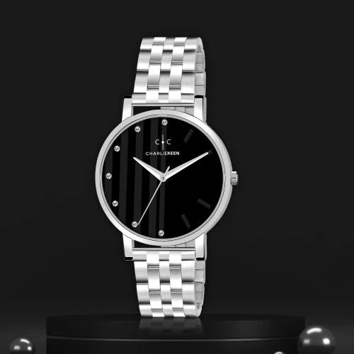DOPPELGANGER　BLACKQUEEN Buy CHARLIEKEEN Sapphire Crystal Stainless Steel Black Dial Analog