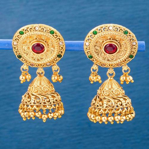Sukkhi Cluster Gold Plated Jumaki Earring For Women