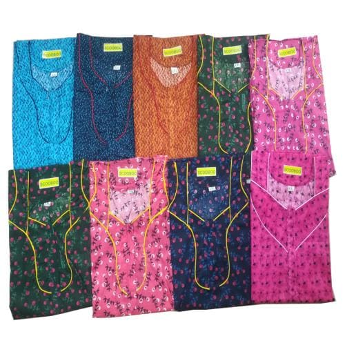 Buy 2xl cotton zip nighty with pack of any 3 designs Online at Best Prices in India JioMart.
