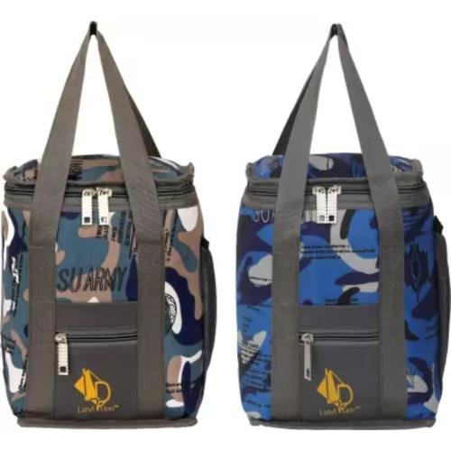 Levl Upp Combo offer Lunch Box Carry Bag Tiffin Carry for School Picnic Office Waterproof Lunch Bag (Green, Light Blue, 8 L)