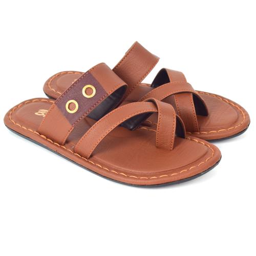 AC CREATIONS STYLISH Tan Men SLIPPER