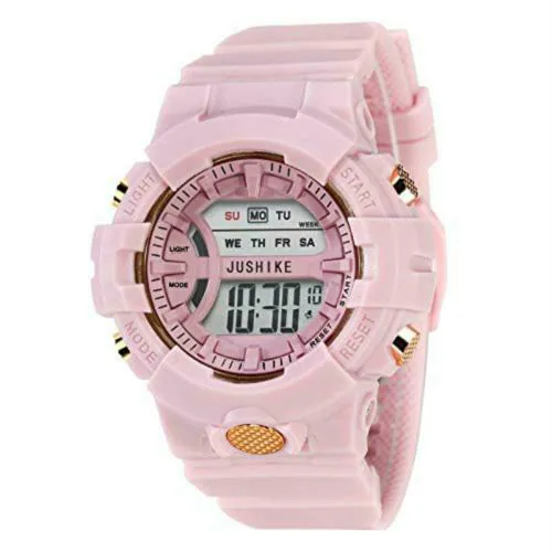 SWADESI STUFF Pink Digital Sports Watch For Men Women Boys & Girls (juice pink)