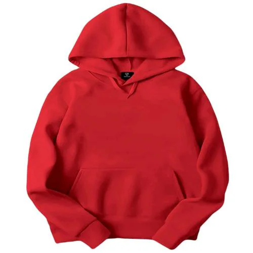 GRIOPY Premium Men's Cotton Sweatshirts & Hoodies for Comfort and Style (Red) Size: XXL