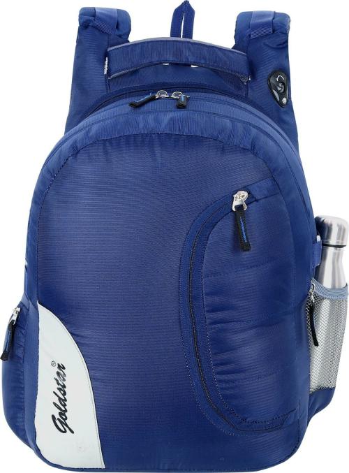 GOLD STAR Navy Blue Polyester Laptop Backpack 35 L