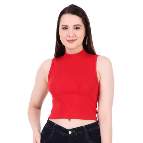 Chiku Cherry Trendy Short women/girls crop top color Red