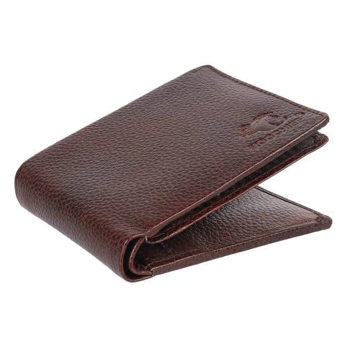 Moochief Men Brown Leather Wallet