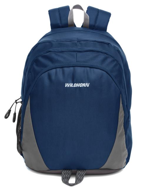 WILDHORN Laptop Backpack for Men, Extra Large 30L Travel Business College Backpack with Multi Zip Compartment, Fits 15.5 Inch Laptop (Black & Grey)