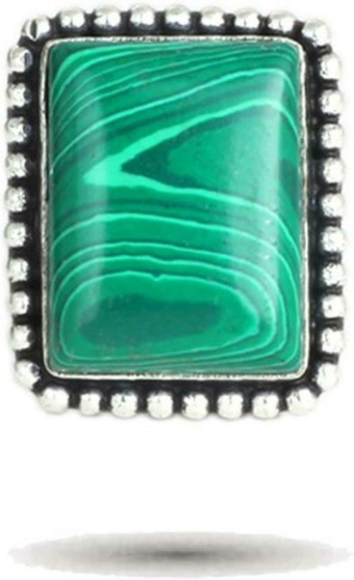 Waama Jewels Multicolor Silver-Plated Brass Agate Adjustable Ring For Women