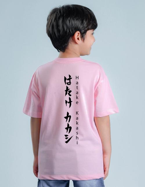 Nusyl Light Pink Boys Printed Oversized T-shirt
