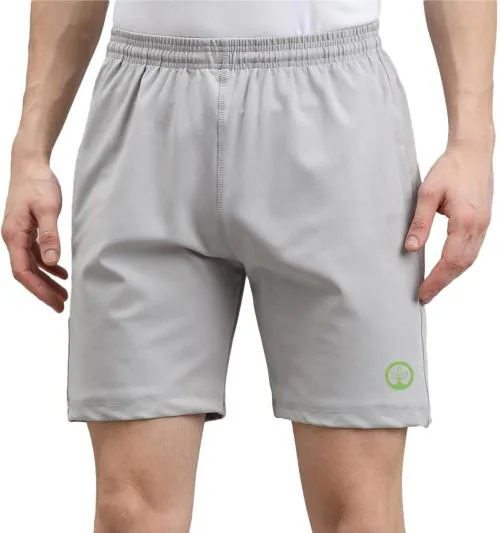 Shine N Show Men Silver Solid Lycra Blend Boxer (M)