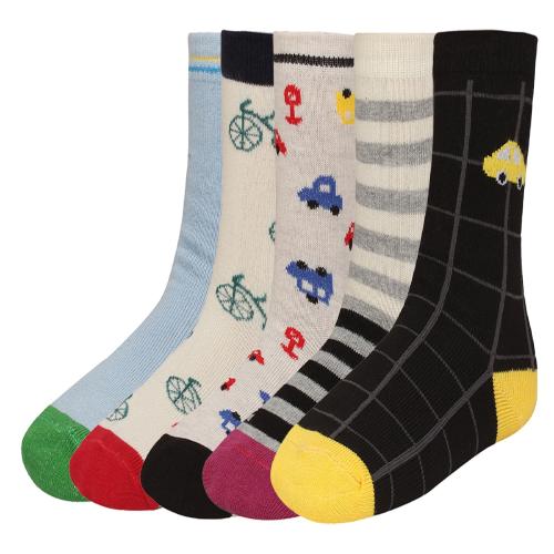CREATURE Girls And Boys Printed Multicolored Cotton Socks CRE-KIDS-P5-104