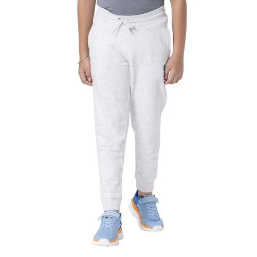 Red Tape Boy's Light Grey Melange Solid Jogger